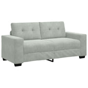 Divano | Divano da soggiorno | Sofa Divanetto Grigio Chiaro 180x77x82 cm in Velluto