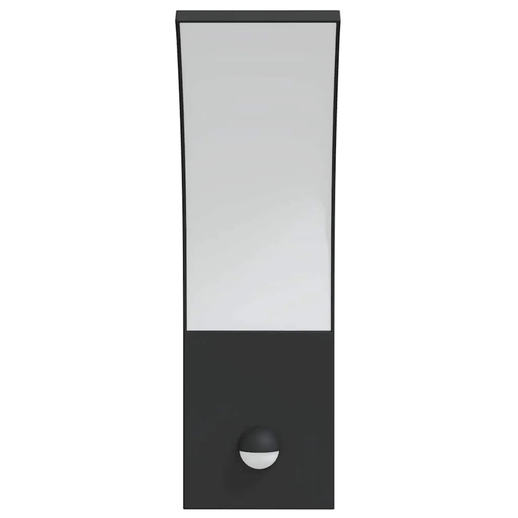 Set di 2 applique LED da esterno con sensore di movimento design moderno 7 x 4,5 x 23 cm alluminio nero 02_0056578