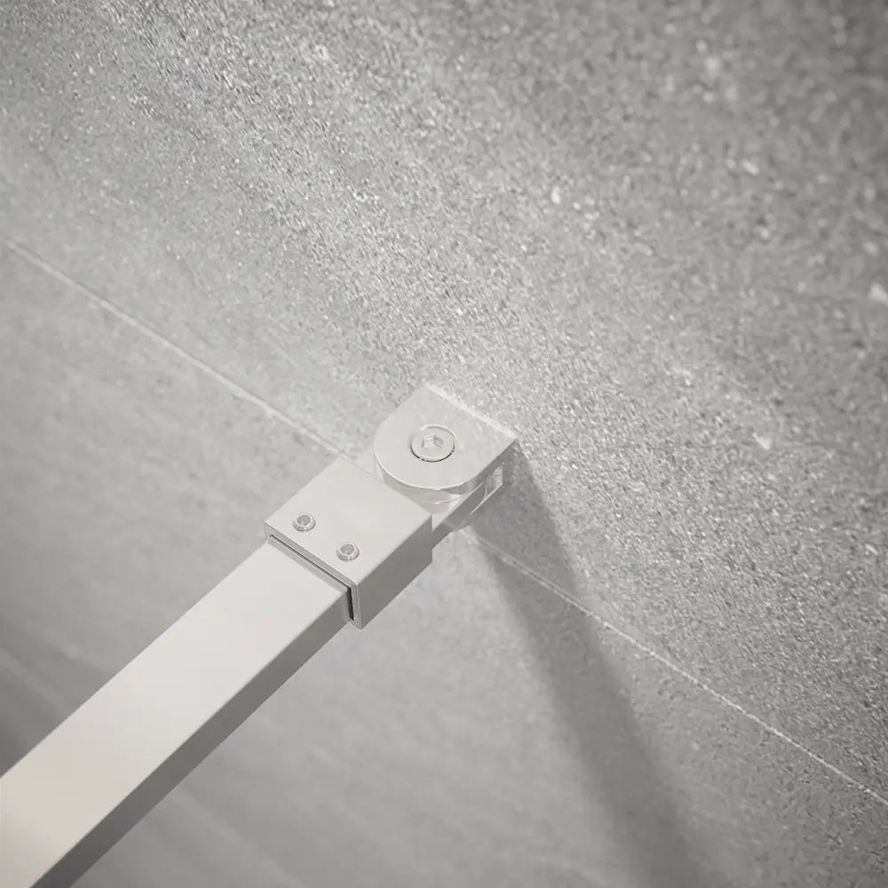Doccia walk-in 120cm + anta 30cm vetro temperato anticalcare 10mm trasparente profili cromo | Naxos