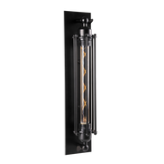 Applique industriale nera verticale E27 20W Retro Polux
