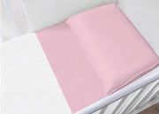 Federa Per Lettino E Culla In Tinta Unita - Lettino - Rosa