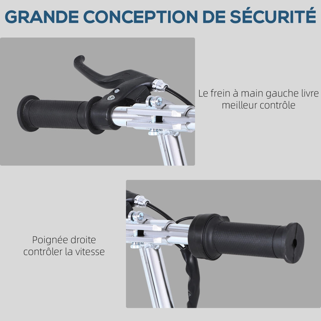 Trottinette Elettrica Pieghevole Bambini ¨C zephmum ¨C Nero