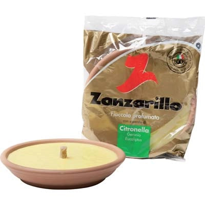 FIACCOLA TERRACOTTA ZANZARILLO - CITRONELLA CM 17,5 H.MM 35- 20 pezzi