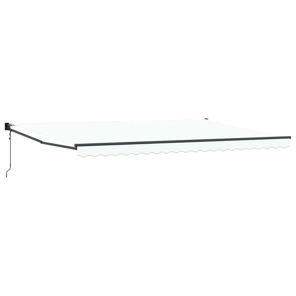 Tenda da Sole Bianco 500 × 300 cm Poliestere e Metallo 3331362