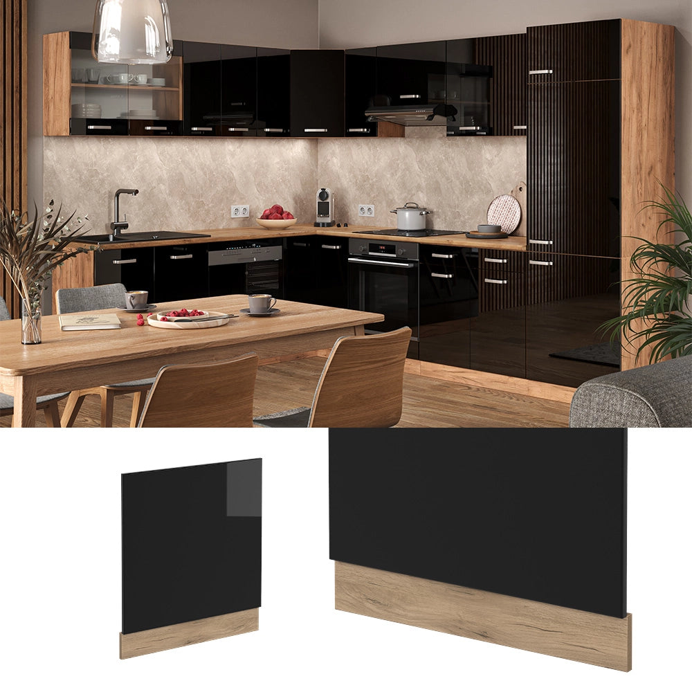 Vicco Pannello frontale Nero lucido 60 cm , PL Rovere