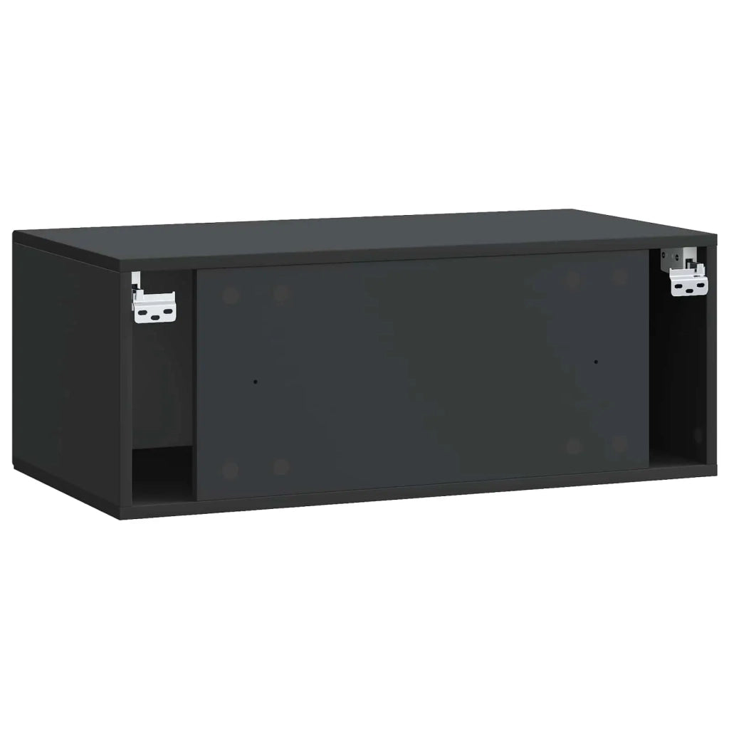 Mobile Porta TV da Muro Nero 78,5 x 41 x 30 cm