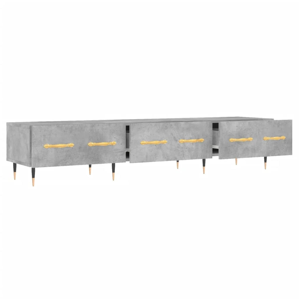 Mobile TV multimediale scaffale TV credenza mobile TV sala da pranzo soggiorno camera da letto 150 x 36 x 30 cm legno ingegnerizzato grigio 02_0026025