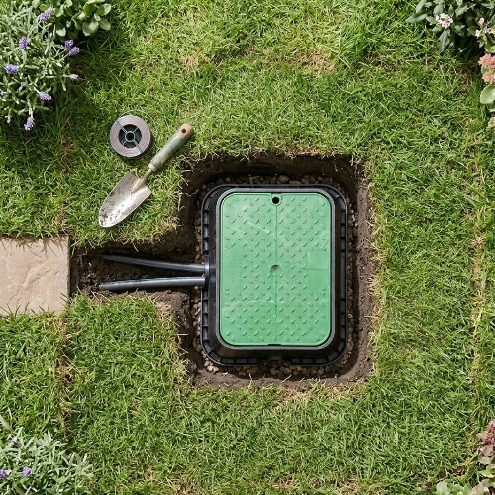 Irritec pozzetto jumbo rettangolare 67x50 per impianti irrigazione