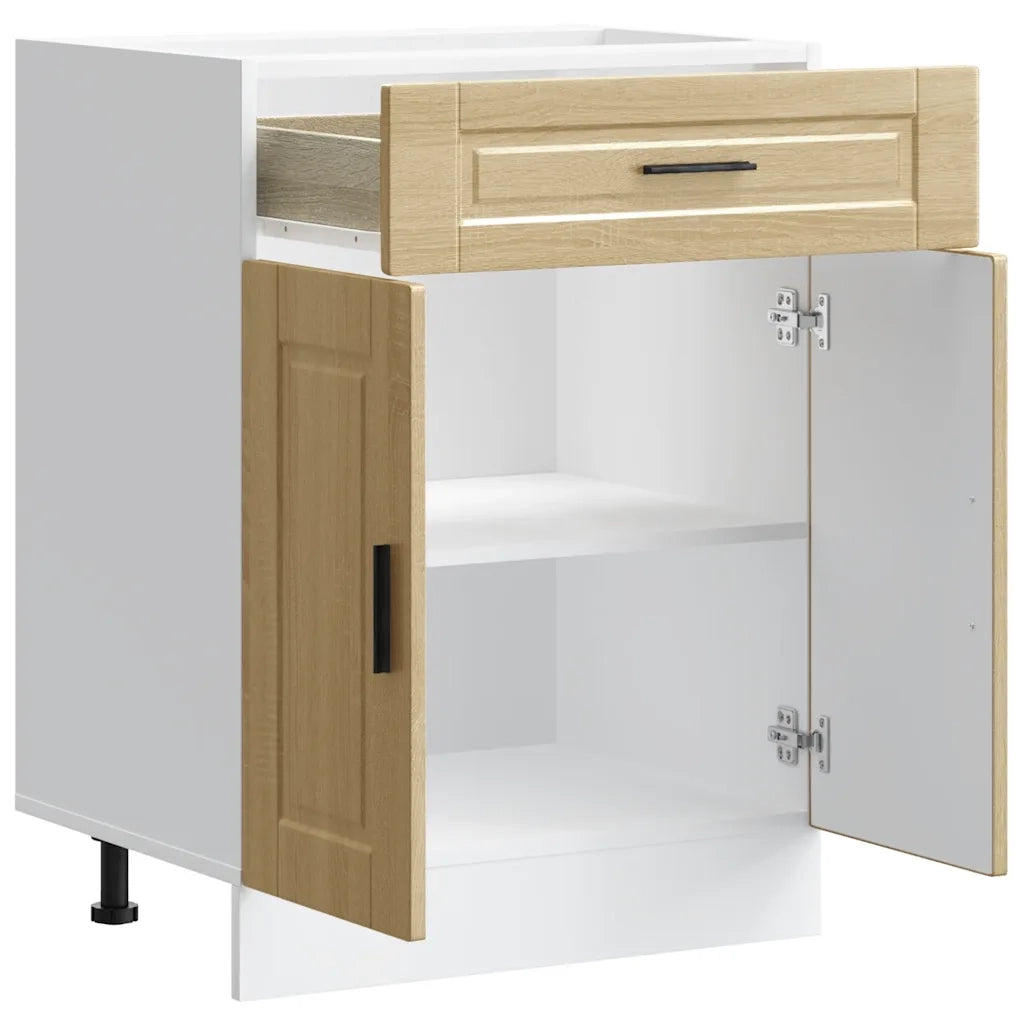 Base da Cucina-Mobile Base da Cucina Porto Rovere Sonoma in Legno Multistrato 288151