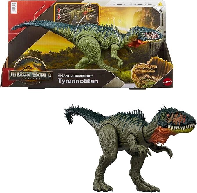 Jurassic World La Rinascita, Predatori Giganti, dinosauro giocattolo Tirannotitano, 2 attacchi furiosi attivati dalla co