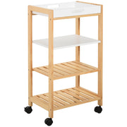 Carrello Multiusos per Cucina ¨C zephmum ¨C Bianco 40x30x76 cm
