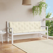 Cuscino per Panca Bianco Crema 180x(50+50)x7 cm Tessuto Oxford 315030