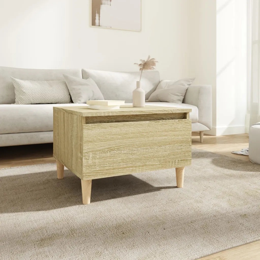 Tavolino | Tavolo laterale Rovere Sonoma 50x46x35 cm in Legno Multistrato
