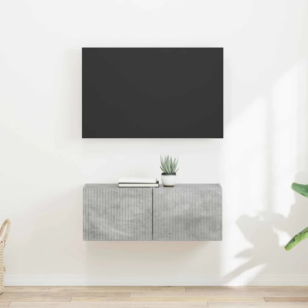 Mobile TV da parete 2 pcs Calcestruzzo 39 x 31 x 29,5 cm