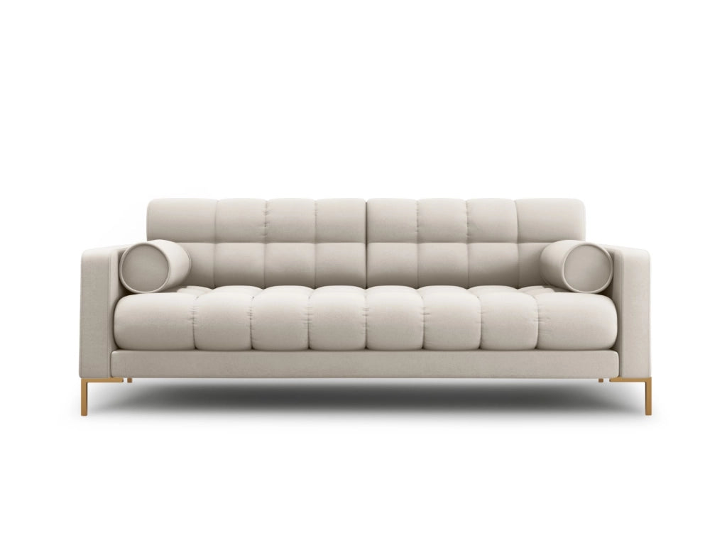Cosmopolitan Design - Divano "Bali" 3 posti in tessuto strutturato beige 