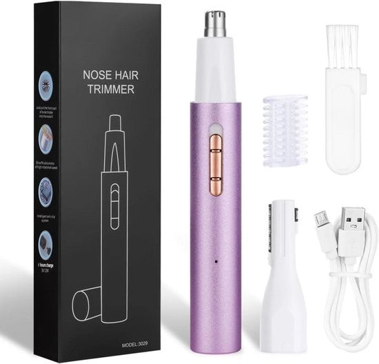 Tondeuse per naso - Trimmer per naso - Tondeuse elettrica per viso - Tondeuse per naso uomo - Tondeuse per naso donna - Trattamento della pelle del viso - Uomo - Donna - Elettrico - Cura del viso