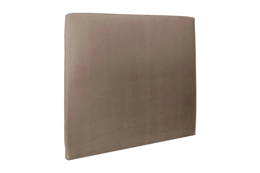 Letto 135x190 cm con testiera imbottita - Tessuto velluto