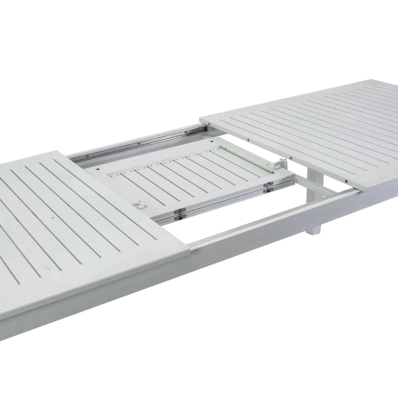 Tavolo alluminio Monterey allungabile bianco cm 220/280x100h75