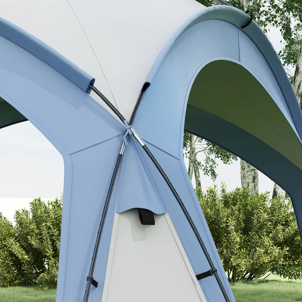 Gazebo da Giardino 3,5x3,5m ¨C Xylo ¨C Impermeabile Azzurro con Porta