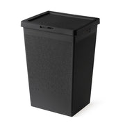 Cesta portabiancheria 65 lt nera in plastica riciclata