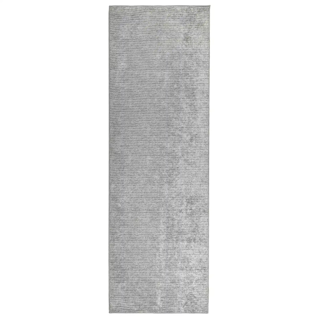Tappeto Grigio 50 x 250 cm 100% Poliestere 3 mm Lavabile 42041656