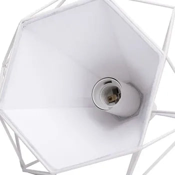LAMPADARIO A SOFFITTO SOSPENSIONE PLAFONIERA E27 FERRO VINTAGE MODERNO BIANCO