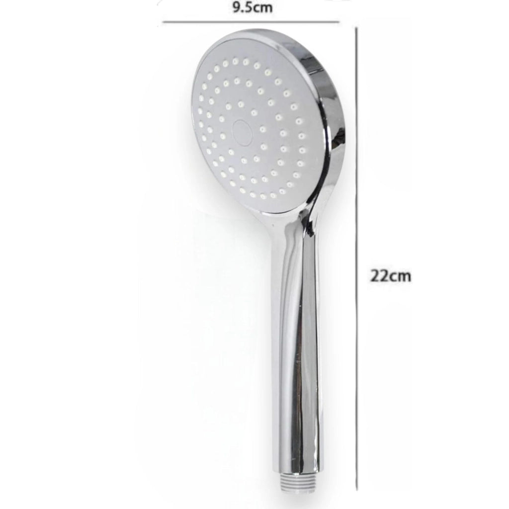 Set Saliscendi Doccia Cromato con Soffione 8 cm e Tubo 180 cm 69135