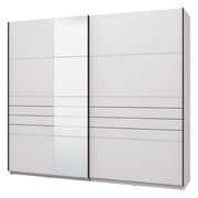 Armadio Camera da Letto Peio, Guardaroba Grande Appendiabiti, 245x217.5h cm Bianco Opaco