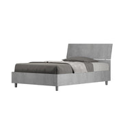 BS COM Letto una piazza e mezza con rete 120x190 testata inclinata cemento
