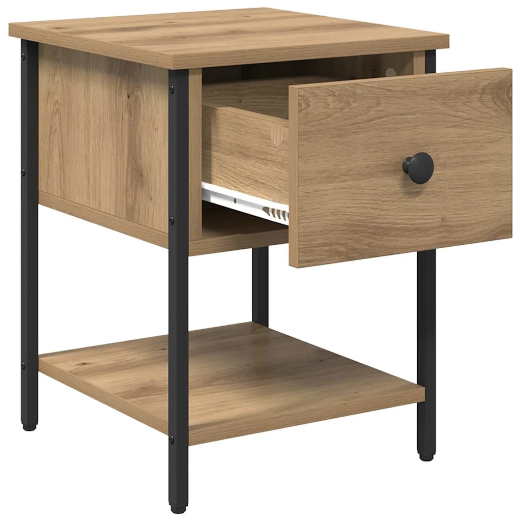 Comodino Rovere artigianale 34 x 35,5 x 45 cm Legno multistrato