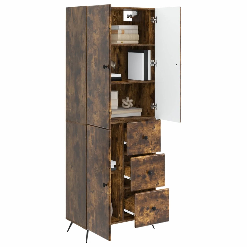 Set di armadi 2 pcs Rovere Fumo Legno ingegnerizzato 3416903
