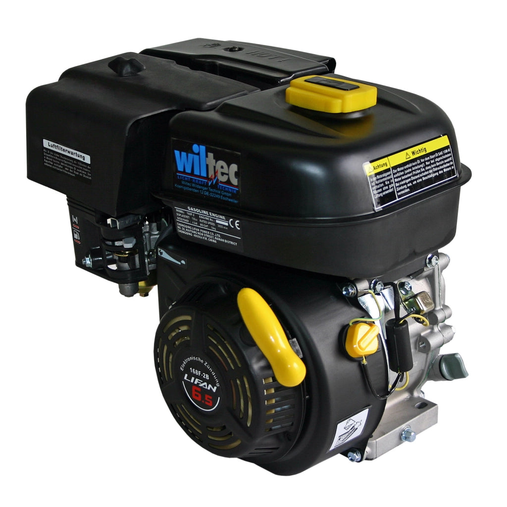 LIFAN 168 Motore benzina 4 tempi, OHV, 1 cilindro, 4,8kW 6,5 CV 20mm 196 ccm Avviamento a strappo