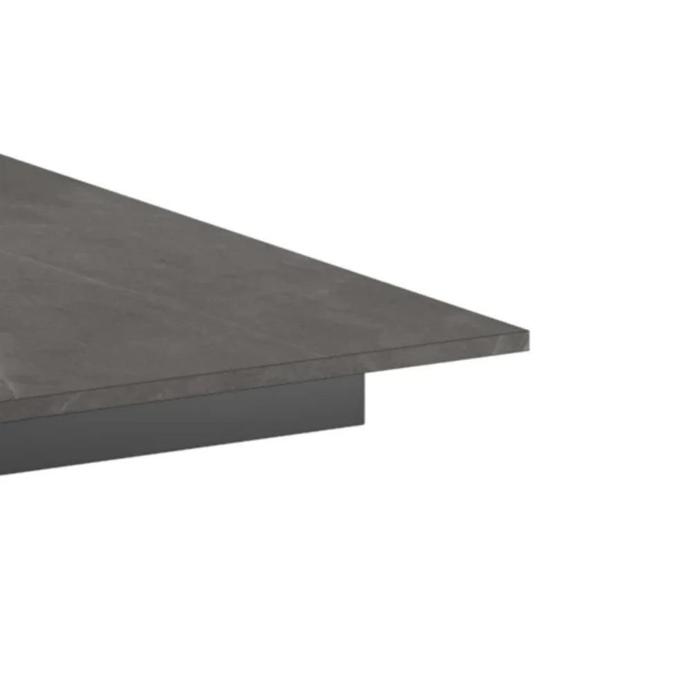 Tavolo da pranzo allungabile effetto marmo grigio Pluto 140-190x90 cm fino a 8 posti Made in Italy | Duzzle