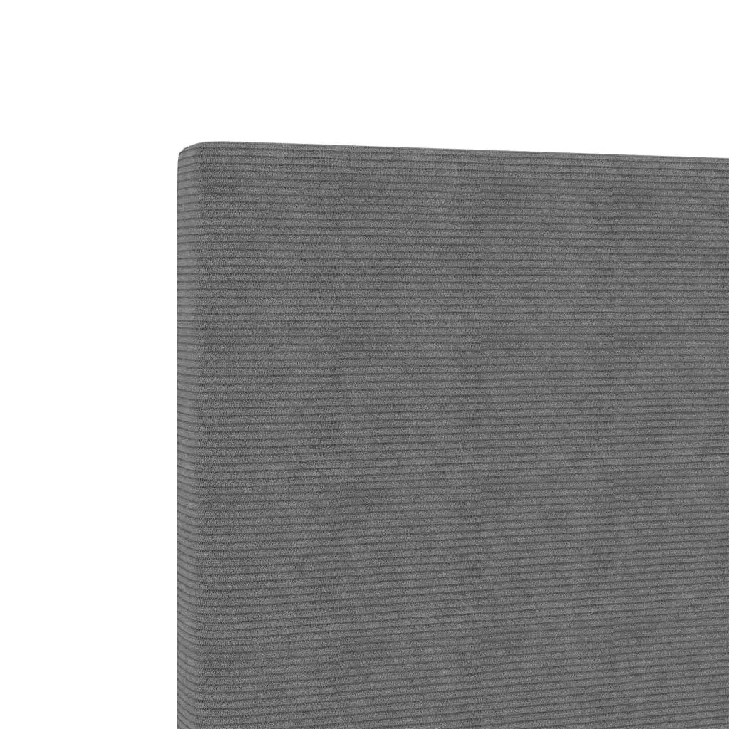 Testiera LED con testiera Grigio chiaro 160 cm Tessuto in Cords 3338029