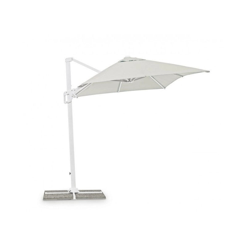 Ombrellone braccio Eden bianco/naturale 2x3 m