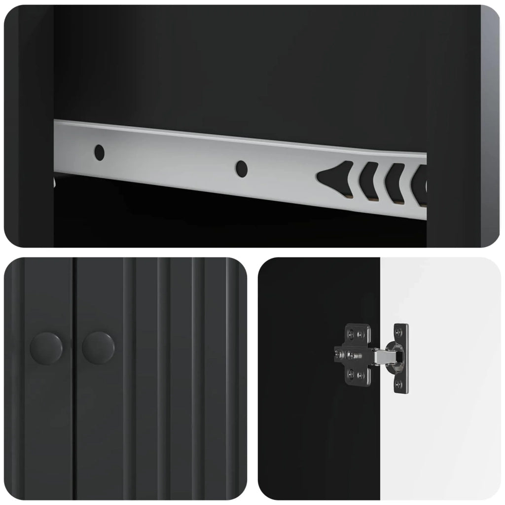 Credenza Nero 66 x 34,5 x 90 cm Legno ingegnerizzato 894176