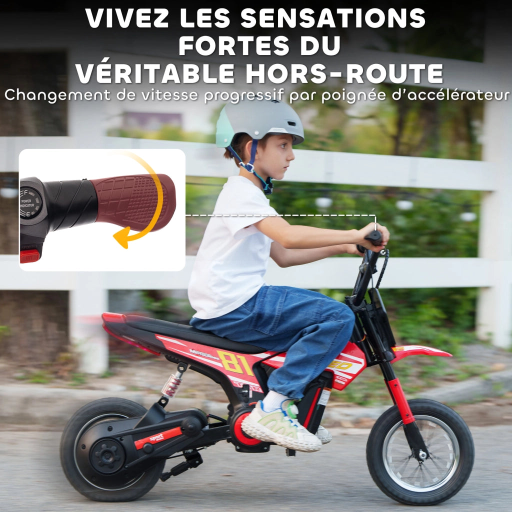 Moto Elettrica per Bambini 24V 250W ¨C zephmum ¨C Rosso