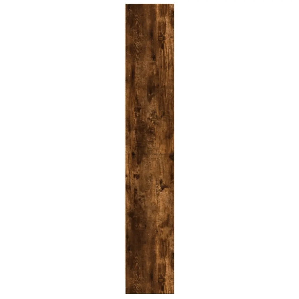 Libreria Rovere Fumo 60x24x143 cm in Legno Multistrato 857816
