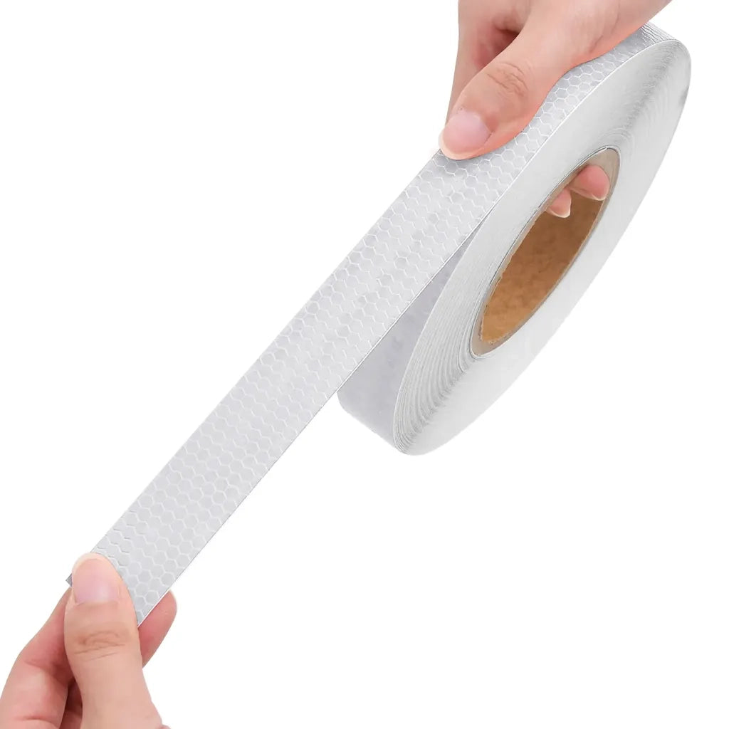 Nastro Riflettente bianco 2,5 cm x 50 m PVC CFW9059636