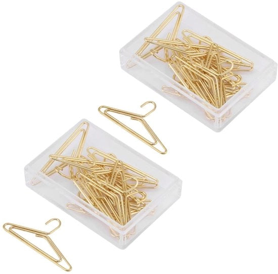 Paperclip multifunzionale a forma di hanger - 24 pezzi - Acciaio inossidabile - Ufficio - Prodotto unico - Materiali per ufficio