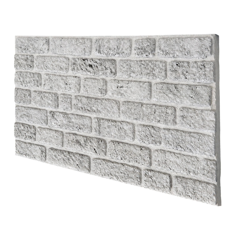 Cenere - pannello finto mattone in EPS Resinato Misura 100x50 Cm spessore 2 cm