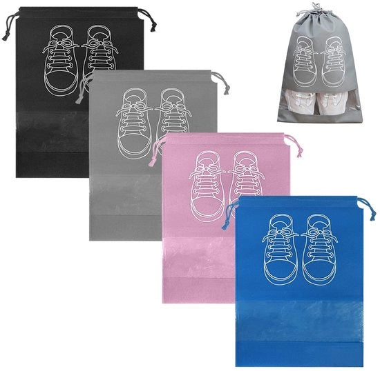 Organizzatore per Scarpe Acquapligante - Impermeabile - 4 Pezzi - 43,5 x 32 cm - Ideale per Viaggi - Organizzatore per Scarpe
