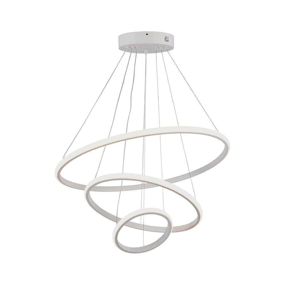 Lampadario LED 3 anelli 3000K bianco V-TAC VT-7816
