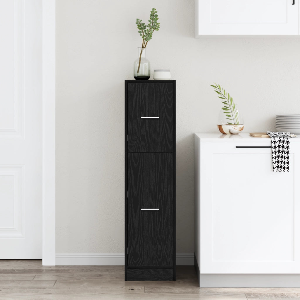 Armadio da Fattore Quercia Nera 30x41x118 cm Legno Ingegnerizzato