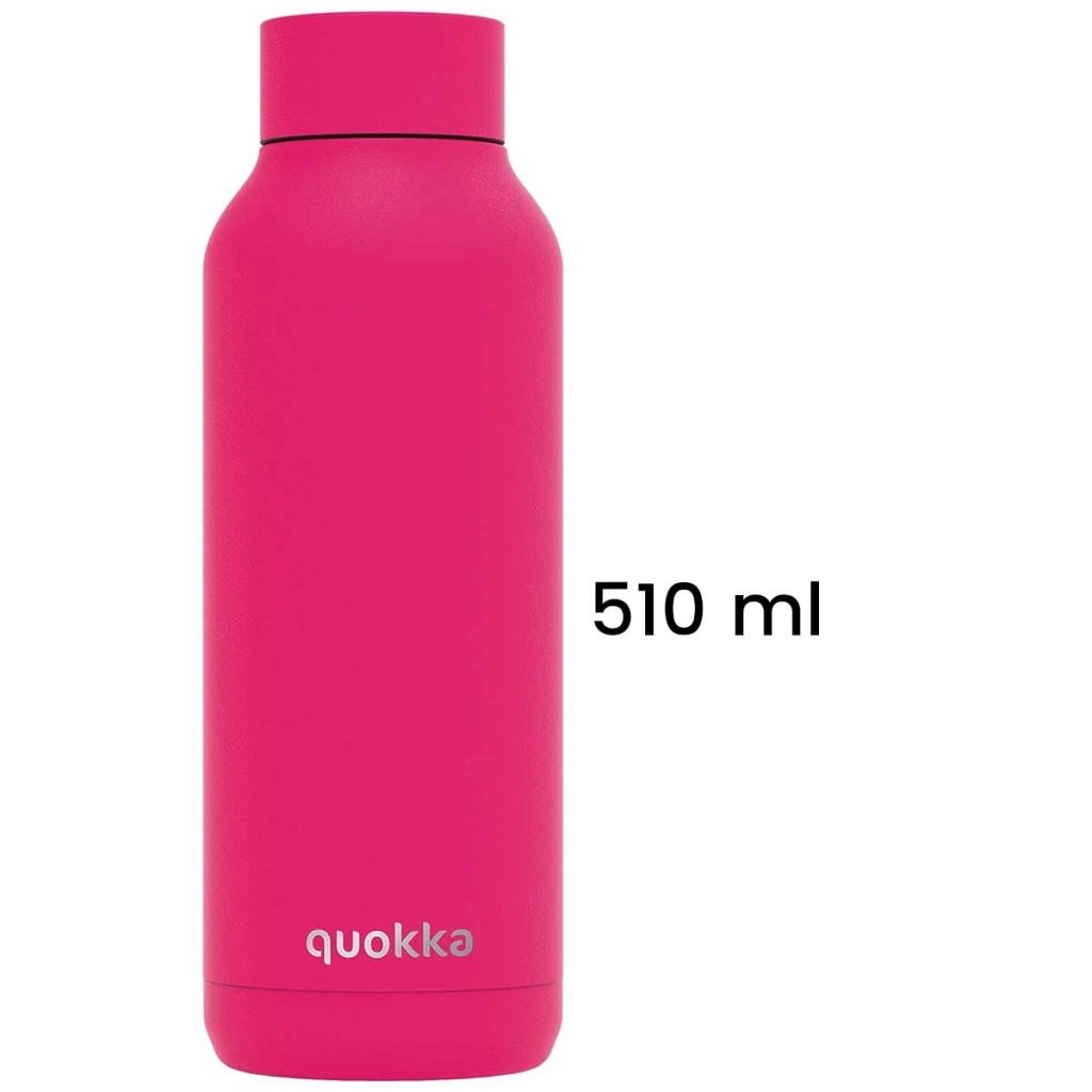 Bottiglia Termica 510 ml Inox a Doppia Parete Ermetica Rosa lampone Quokka