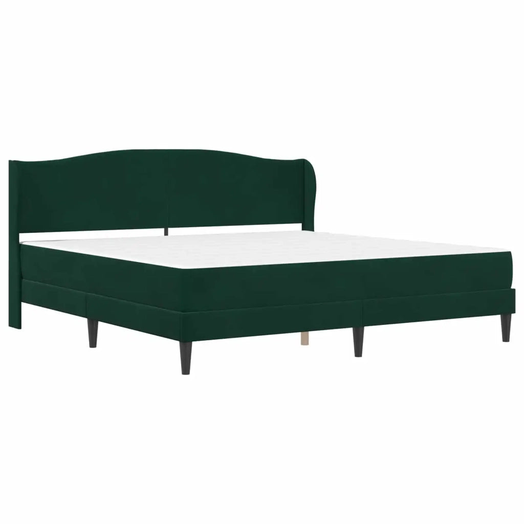 Struttura del letto Verde Scuro 180 x 200 cm Velluto