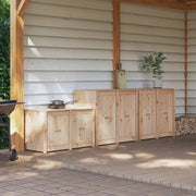 Mobile da cucina da esterno MEPPEL 3 pz Douglas Naturale 3443802