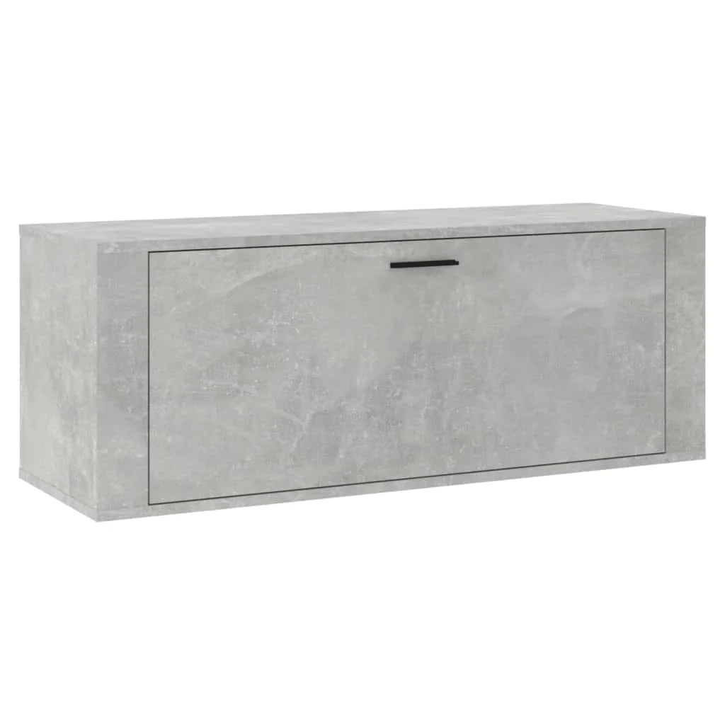 Scarpiera mobiletto portascarpe mobiletto da parete per ingresso/corridoio/soggiorno 100 x 35 x 38 cm grigio 02_0021918