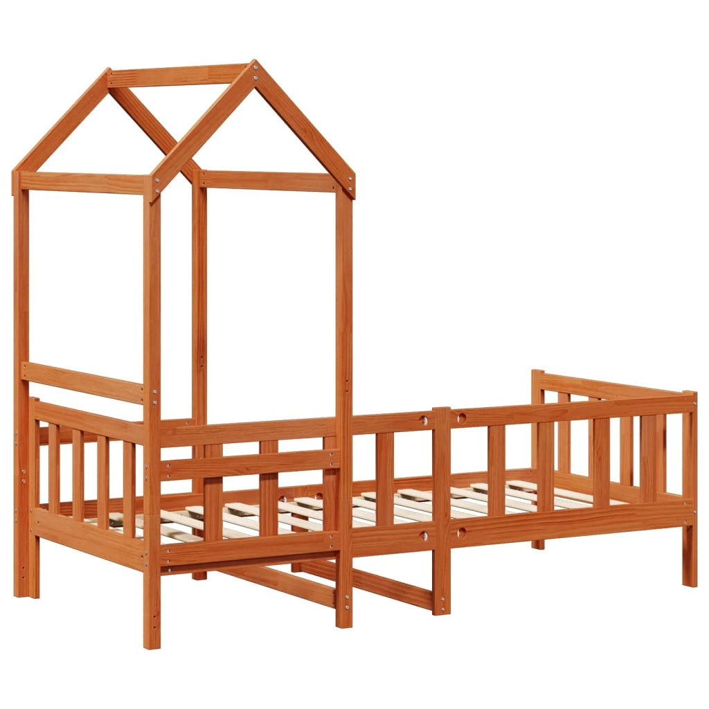 Set di Letto per il Giorno 2 pcs Marrone cerato Pino massello 3422768
