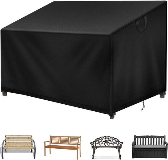 Cuscino per banco da giardino acqua resistente - Copertura invernale per banco da giardino - 193x66x63/89 cm